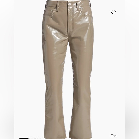 Citizens of Humanity's high-waisted Isola pants NEW Retail $448 patent leather - Picture 1 of 12